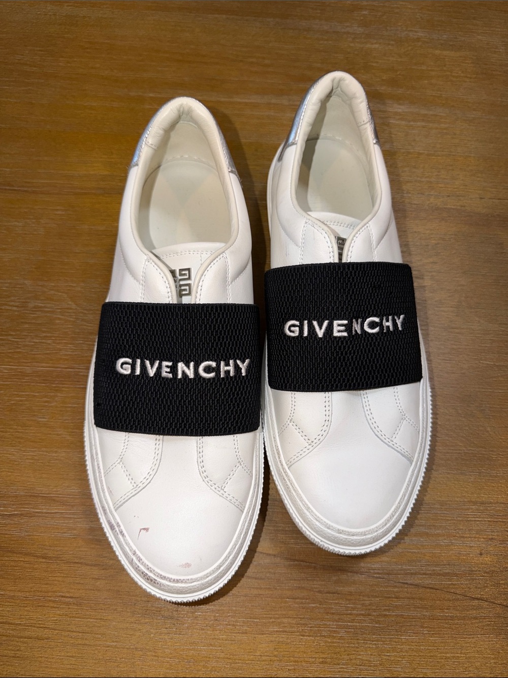 GIVENCHY Leather City Court Slip-On Sneakers